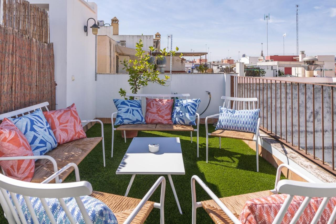 Tentudia Charming Apartments With Private Roof-Top Or Patio In San Bernardo By Ocityzen Seville Luaran gambar